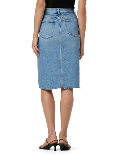 Joe's Women's The Joplin High Rise Knee Length Denim Skirt with Front Slit3