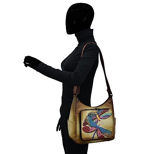 Anna by Anuschka Womens Zip-top Multi-compartment Tall Organizer Genuine Leather3