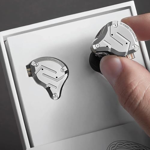 Image of KZ ZS10 Pro in-Ear Monitor Earphone with Hybrid Driver Setup IEM (4 Balanced Armature+1 Dynamic Driver) 2Pin 0.75mm Connector Detachable Cable 3.5mm Gold Plated Plug for Singers, Musician (No Mic)