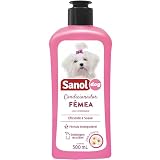 Sanol Dog, Condicionador para cães, Fêmea, Aroma Extrato de Camomila, 500ml, Rosa