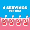 Jell-O Sugar-Free Gelatin Dessert, Strawberry Banana (Pack of 4)