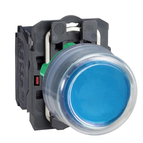Bouton poussoir bleu saillant 1NO boîtier de commande électrique étanche - 2