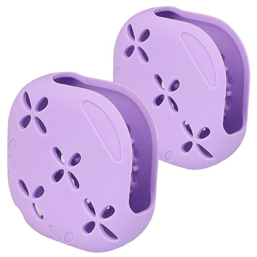 Shower Steamer Tray Suction Cup Shower Steamer Holder Flake Bath Bombs Container Aromatherapy Diffuser Containers Accessories Offer Stylish Functional Decor for Your Home2 Pack Purple