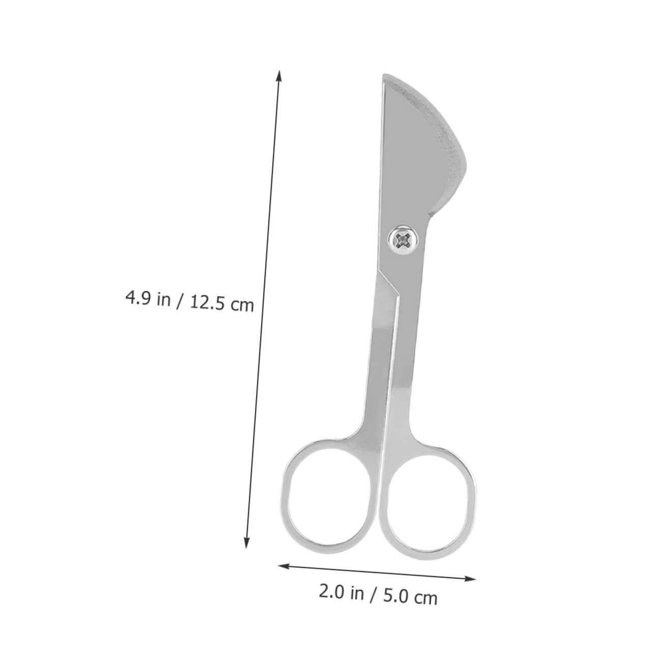 SEWACC 4 Stück Kuhsamenschere Rindersamenschere Feinrohrschere Für Rinder Viehschere Samenschneider Für Rinder Astschere Für Rindersperma Nutztierbedarf Rostfreier Stahl Silver