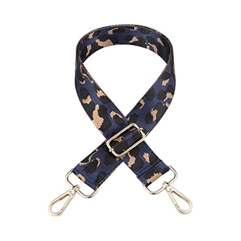 CHIC DIARY Purse Straps Replacement for Handbag Wide Crossbody Bag Straps Replacement Adjustable Shoulder Luggage Straps (Blue Leopard) Cover