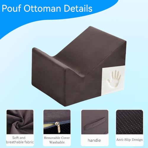 Pouf de sol lavable et déhoussable pour une relaxation optimale - 4