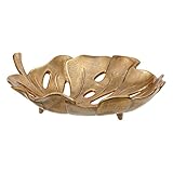 Tischmitte, 33 x 27 x 8 cm, goldfarben, Aluminium