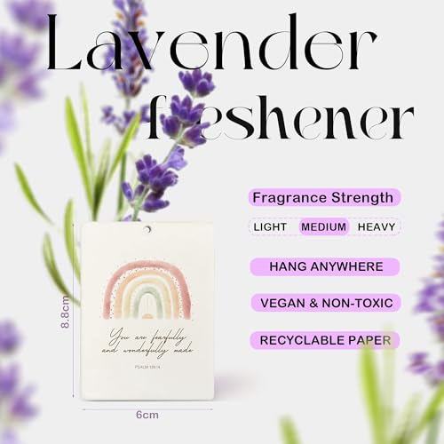 Image of Boho Sun Rainbow Christian Car Air Freshener, Bible Verses Air Freshener Hanging 3 Pcs for Cars Closet Drawer or Books, Boho Religious Christian God Car Accessories Mirror Decor for Women