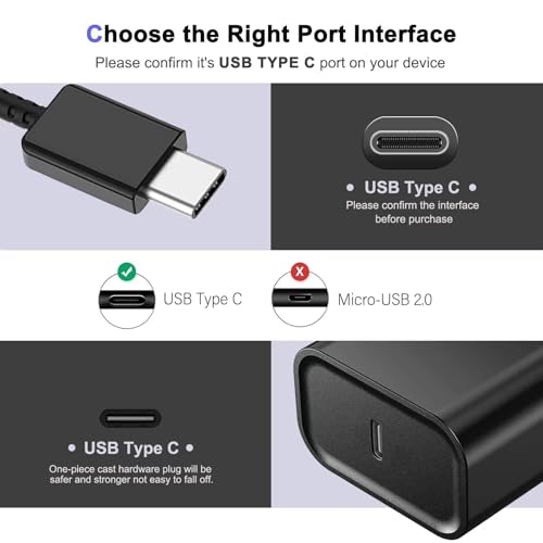 Image of USB Type C Earbuds Fast Charger for Samsung Galaxy Buds Pro 2 3, Galaxy Buds 3 Pro, Galaxy Buds 2 3 Pro,Buds Pro R190,Samsung Galaxy Buds FE, Galaxy Buds Fan Edition FE SM-R400 Charging Cord Cable