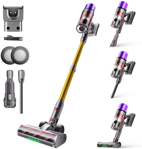 X7 Aspirapolvere senza Fili 55Kpa/600W/80Min, Scopa Elettrica sen...