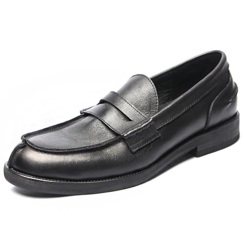 Loafers for Men - Penny Loafers in Genuine Leather | Split Toe Dress Shoes with Coin Slot Detail 1107-4