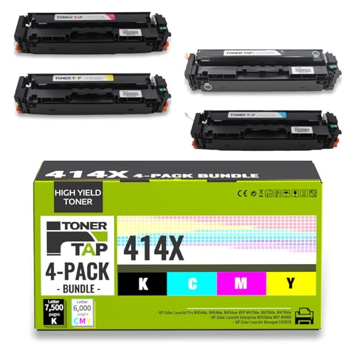 Toner 414X haute capacité W2100X pour imprimantes M454 et MFP M479