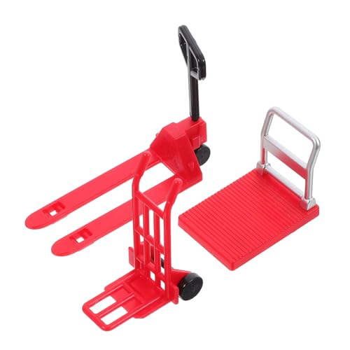 Unomor Miniature Forklift Hand Pulley Toy Boys and Girls Platform Cart Learning Tool for Engineering Car