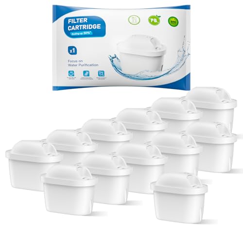BREAUILL Wasserfilter kartuschen Ersatz für Brita Marella Kanne Wasserfilter, Filterkartuschen Kompatibel mit Brita Maxtra+ Plus Maxtra Pro All-in-1, Reines Wasser genießen (12PCS)