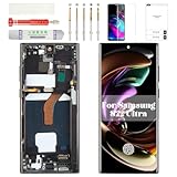 OLED for Samsung S22 Ultra 5g Screen Replacement for Samsung Galaxy S22 Ultra 5g SM-S908U LCD Screen Touch Digitizer Frame for SM-S908U1 Screen Replacement Display Black (US Version with Fingerprint)