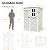 UDPATIO Outdoor Storage Shed 5x3 FT, Resin Garden Shed for Bike, Garbage Can, Tool, Plastic Outside Sheds & Outdoor Storage Storage Box with Lockable Door for Backyard, Patio, Lawn, Sandstone