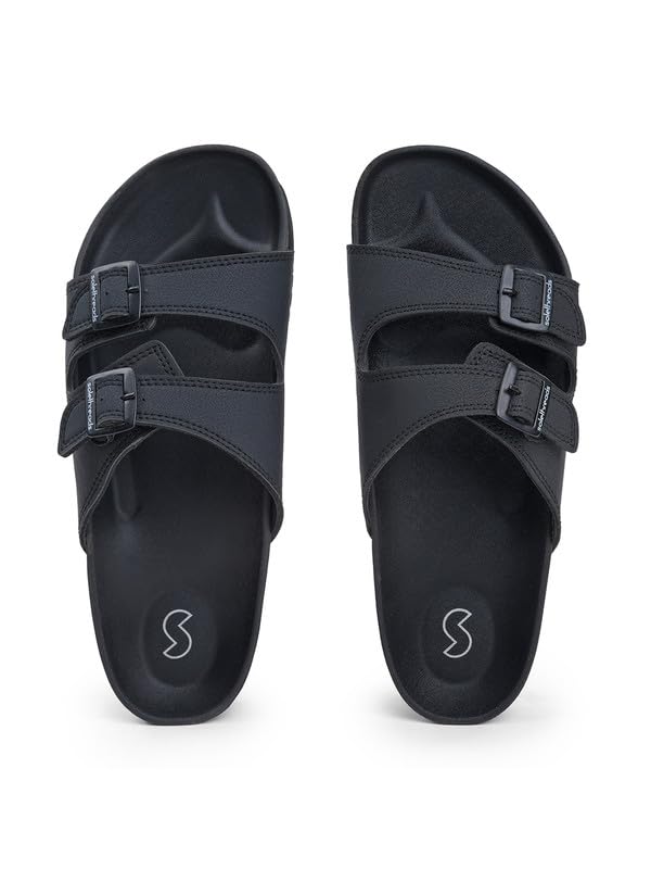 solethreads Men's Casual Comfort Slides | Lightweight Round-Toe Slip-On Sandals for Everyday Wear | Non-Slip Sole for Indoor & Outdoor | House Slippers for Men-picture-17