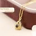 DayOfShe Personalized Tear Pendant Necklaces with Picture Inside for Women Birthday Couples Gifts Custom Photo Projection Necklaces for Bridesmaid Gifts