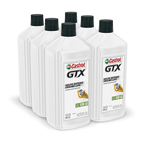 Castrol 6146 Gtx 10W-40 Motor Oil, 1 Quart, 6 Pack #TOP7