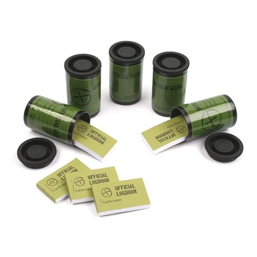 Geodox - Caja de película contenedora de 5 - Negro Cover