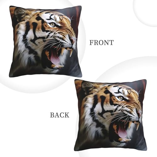 Housse de coussin tigre en velours pour rénover un canapé usé - 5