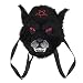 kreepsville 666 Wolf Head Pentagramm Plüsch Geldbörse Tasche Werwolf Rucksack
