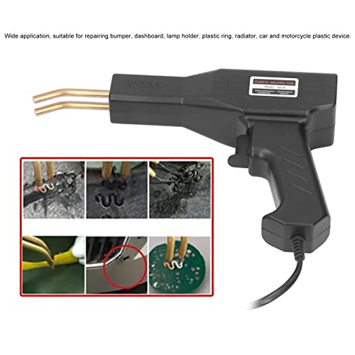 Soldadores de Grampeador Quente Kit de Reparo de Pára-choques de Carro Máquina de Solda Preta (Plugu