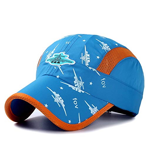 Image of Home Prefer Kids Lightweight Quick Drying Sun Hat Airy Mesh UV Protection Caps Boys Girls UPF50 Baseball Caps Run Beach Water