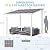 AECOJOY 10' x 8' Pergolas and Gazebos on Clearance in White, Large Wall Mounted Pergola, Outdoor Patio Lean to Gazebo Metal Awnings for Decks,Patio, Porch, Backyard and More
