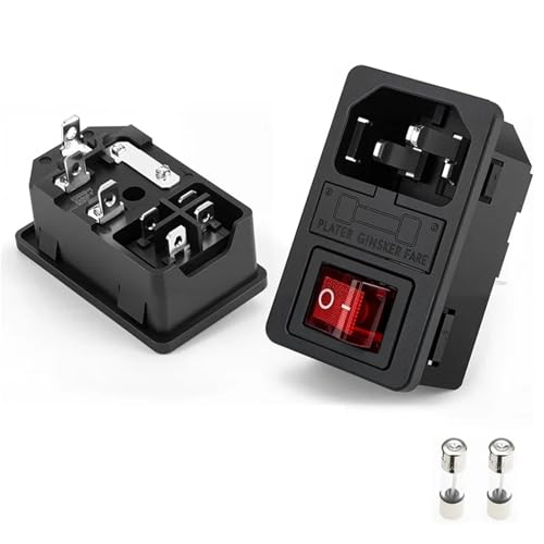 Prises IEC 320 C13 C14 mâle femelle 3 broches 250V 10A pour châssis et boîtier informatique