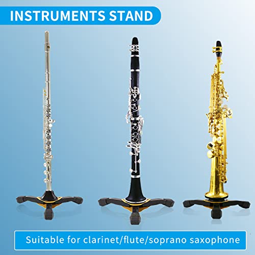 ROFFEE Portable Foldable Tripod Stand for Soprano Saxophone - Sturdy Sax Holder Stand… - Thumbnail 4