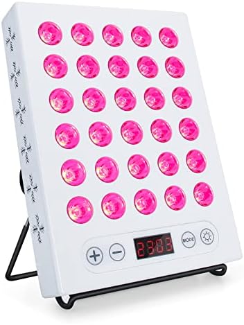 HKE Red Light Therapy Device, 660nm 850nm Near Infrared Light Therapy with Timer, Clinical Grade High Power Output for Skin Health, Pain Relief, Muscle Recovery, Performance.