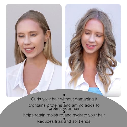 CORATED Heatless Curling Rod Headband, No Heat Silk Ribbon Rollers for Overnight Sleeping Curls, Styling Kit with Hair Clips and Scrunchie - Thumbnail 2