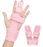 Fanwer Finger Splint Set, Adjustable Trigger Finger Splint, Reversible Finger Support Brace Finge...