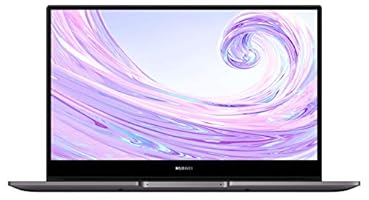 HUAWEI MateBook D 14 Zoll Laptop, FullView 1080p FullHD Ultrabook, Intel Core i5-10210U, 512GB NVMe PCIe SSD+16GB RAM, QWERTZ-Layout, Fingerabdrucksensor, versteckbare Kamera, Windows 10 Home, Grau