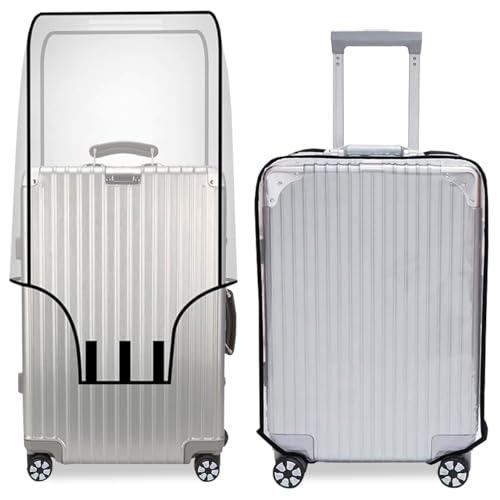 Bodyplus Suitcase Luggage Cover, Transparent Clear PVC Luggage Protector - Waterproof, DustProof and Scratchproof Protective Covers for Wheeled Trolley Case, Baggage (28 Inches)