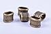 KONMAY 10pcs 10.9x6.7mm Dotted Charms Licorice Slider Spacer Beads (Antique Brass)