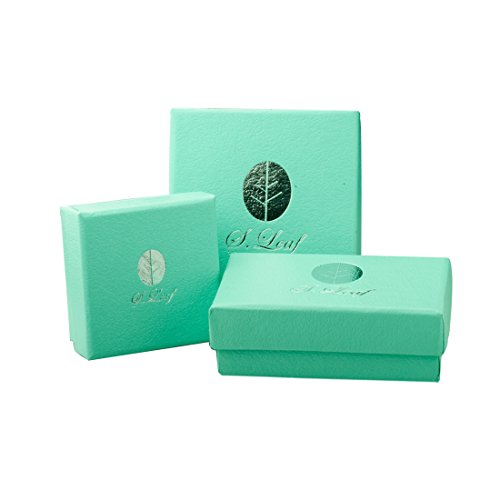 S.leaf Circle Necklace Sterling Silver Open Circle Necklace For Women (Silver) #TOP5