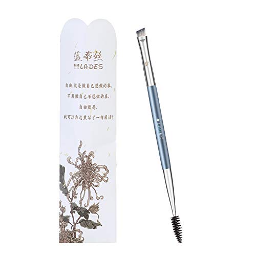 MSQ Duo Eyebrow Brush Perfect 2 In 1 Angled Eye Brow Brush and Spoolie Brush Eyelash Brush Makeup Brush Eyebrow Comb