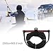 Aymzbd Wake Board Water Ski Rope, Wakeboard Tow Rope with Handle Grip, Lightweight 23M Wakeboard for Water Skis, Black Rope