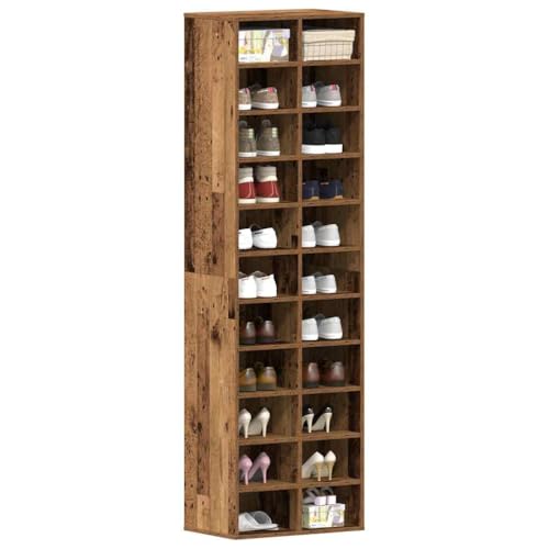 Étagère à chaussures haute 22 compartiments meuble gain de place
