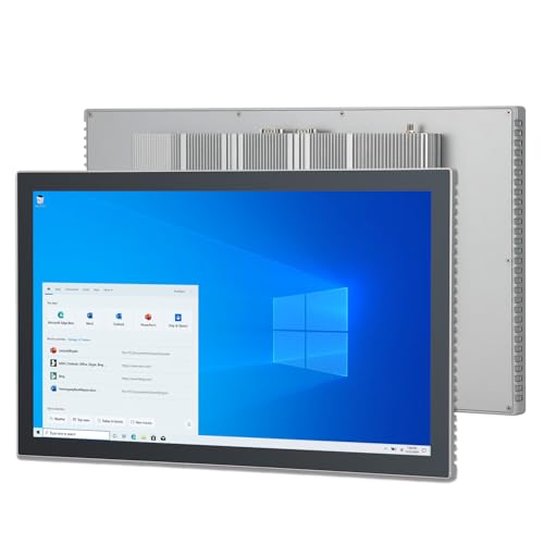 Image of 21.5 inch Industrial Touch Panel PC, Ratio 16:9 Multi-Touchscreen-Monitor,Wall Mounted Touch Screen Panel Computer,WiFi & Built-in Speakers,IP65 Front,Win 11 I7 RAM 8G+512G SSD