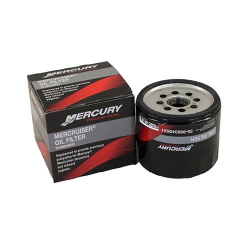 Mercury 866340K01 4-Stroke Engine Oil Filter for MerCruiser Sterndrive and Inboard Engines