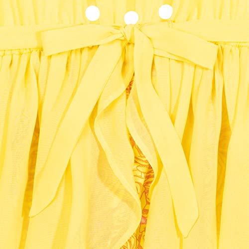 Disney Princess Belle Little Girls Romper With Skirt Overlay 6-6X thumb #4