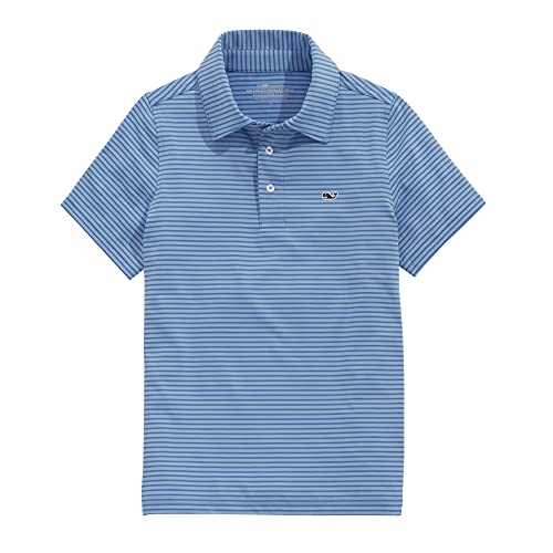 Image of Vineyard Vines Kids Bradley Stripe Sankaty Polo (Toddler /Little Kids /Big Kids)