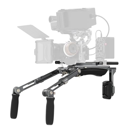 SMALLRIG HawkLock Kit de Fixation d'Epaule, Système de Support d'Epaule pour Appareils Photo/caméscopes Hybrides, Réglage Rapide en Une Seule Touche, Compatible avec...