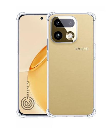 Image of KAPAVER Essential Back Cover Case Compatible with Realme 16 Pro Plus (PC+TPU) (Realme 16 Pro Plus - Clear)