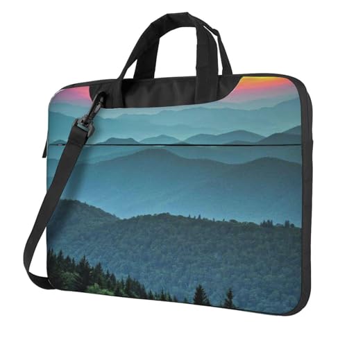 Sac ordinateur portable antichoc doublure antistatique et imprimé montagne haute protection