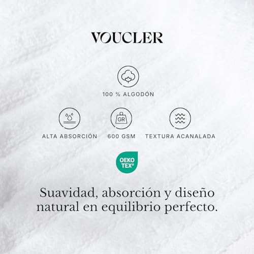 Juego de 4 toallas de algodón turco Meadow de 600GSM con toalla de baño grande 5