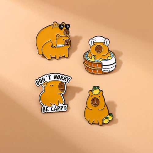 Image of Cute Enamel Pins Cartoon Lapel Pin Brooch Badge for Backpack Jackets Funny Tiger Pins for Gift Anime Enamel Pin for Clothing Hat Decoration